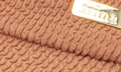 San Diego Hat Logo Hardware Stretchy Visor In Brown