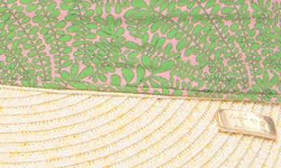 San Diego Hat Ribbon Tie Straw Visor In Green