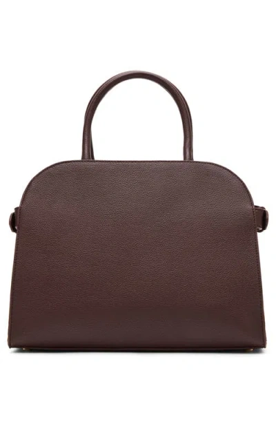 Anne Klein Medium Curved Satchel Bag In Brown