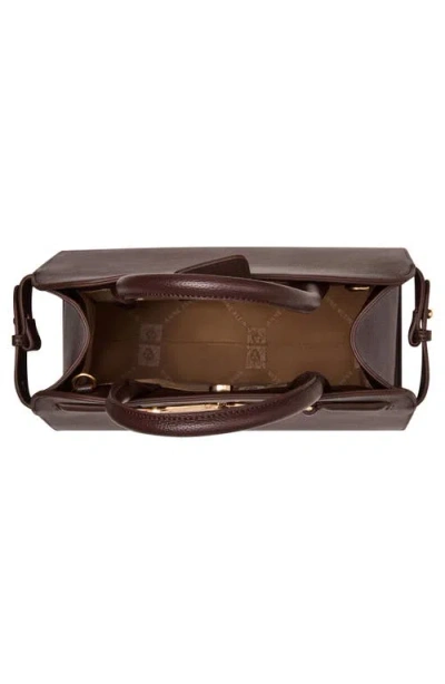 Anne Klein Medium Curved Satchel Bag In Brown