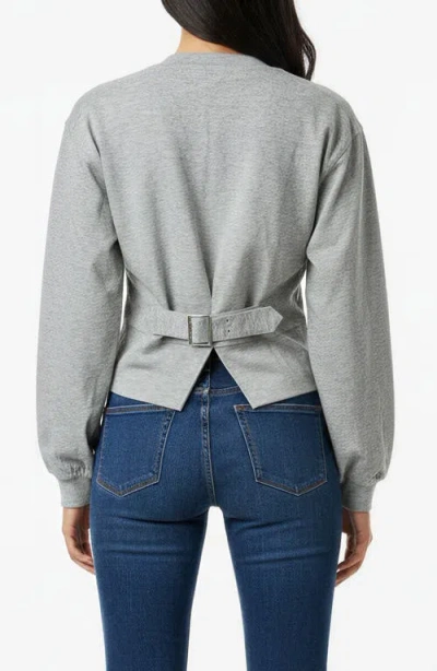 Bluegrey Back Buckle Pullover Sweater In Multi
