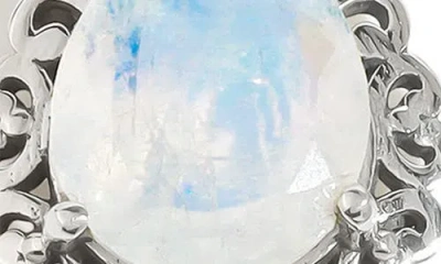 Ys Gems Moonstone Drop Earrings In Metallic