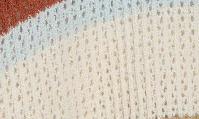 Wishlist Multicolor Stripe Short Sleeve Sweater In Multi