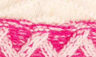 San Diego Hat Faux Fur Pom Beanie In Pink