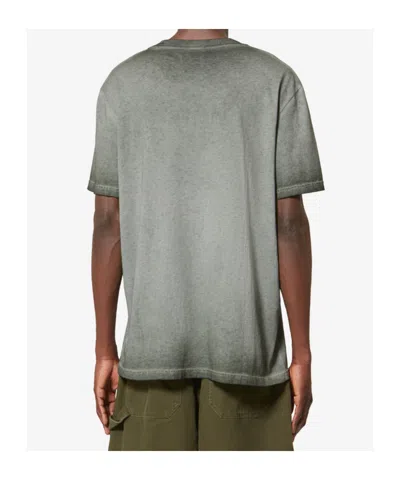 Isabel Marant Honore Logo-embroidered T-shirt In Gray