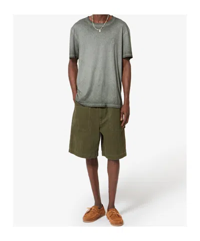 Isabel Marant Honore Logo-embroidered T-shirt In Gray