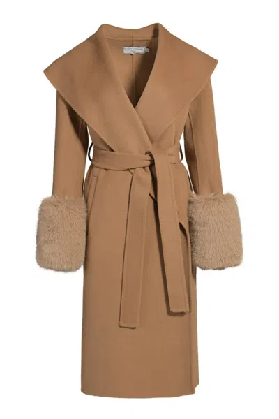 Hortons England Women's Neutrals Belmont Cashmere Coat Tan In Brown