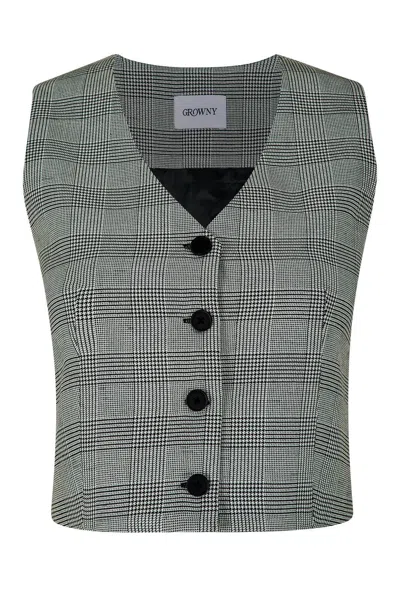 Growny Women's Grey Suzie Vest In Gray