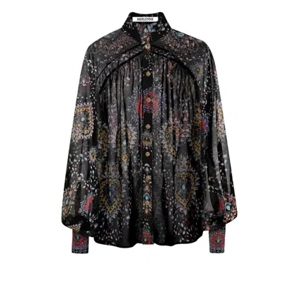 Merlenne Women's Black Аiry Shirt In Black