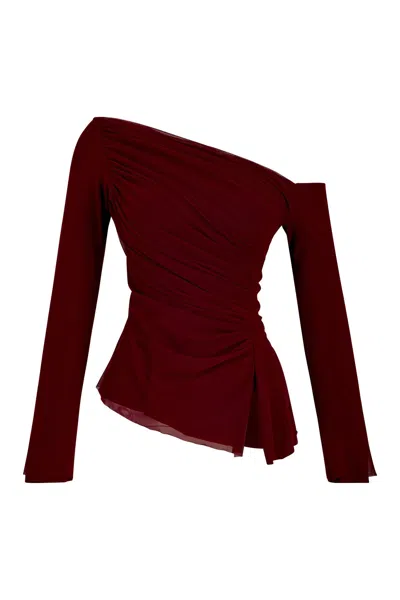 Growny Women's Red Caprina Blouse Burgundy In Brown