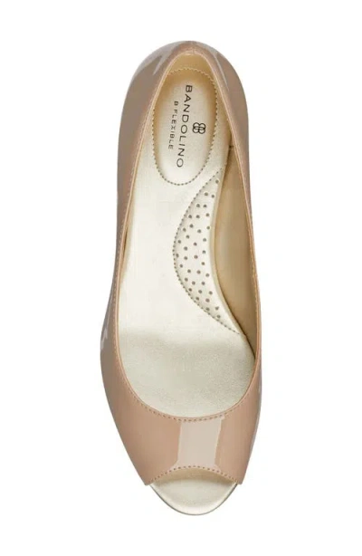 Bandolino Peep Toe Wedge Pump In Multi