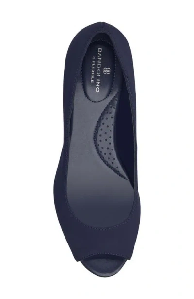 Bandolino Peep Toe Wedge Pump In Multi