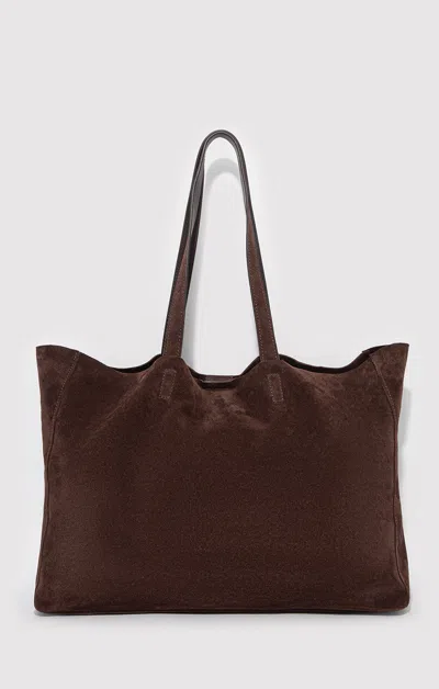 Mavi Suede Shopper Bag In Tortoise Shell In Brown