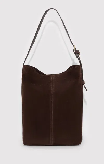 Mavi Suede Bucket Bag In Tortoise Shell In Brown