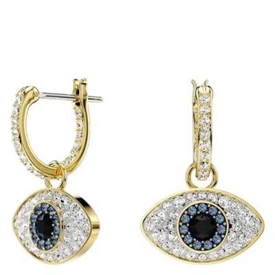 Swarovski Symbolica Evil Eye Drop Earrings In Gold