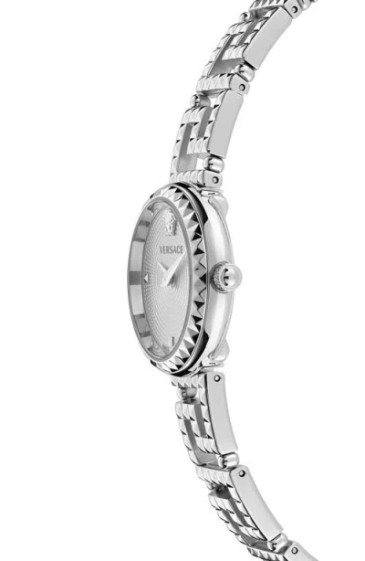 Versace Greca Goddess Watch, 28mm In Silver