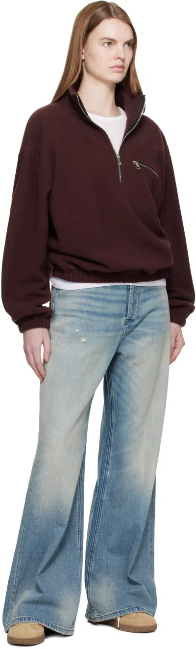 Balmain Beige Suede  Swan Sneakers In Brown