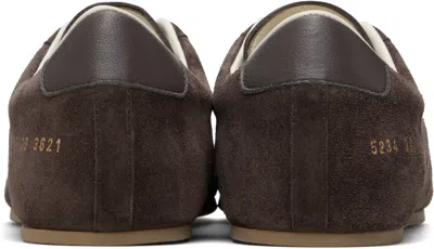 Common Projects Brown Driving Sneakers In Black