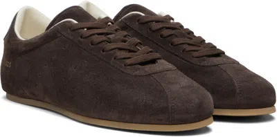 Common Projects Brown Driving Sneakers In Black