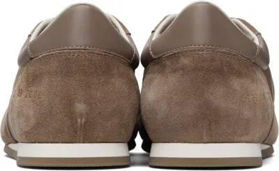 Common Projects Taupe Minimal Runner Sneakers In Brown