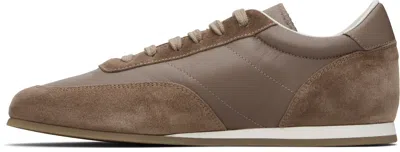Common Projects Taupe Minimal Runner Sneakers In Brown