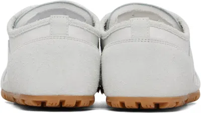 Balmain Racer 45 Trainers In Lambskin And Suede In White