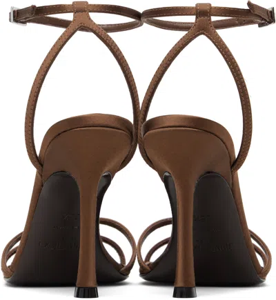 Jimmy Choo Brown 1998 Leo 100 Heeled Sandals In Brown