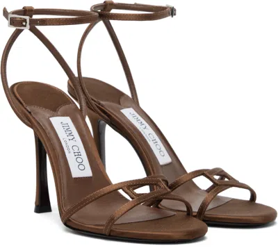 Jimmy Choo Brown 1998 Leo 100 Heeled Sandals In Brown