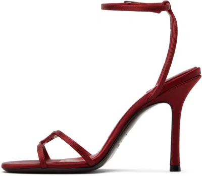 Jimmy Choo Red 1998 Leo 100 Heeled Sandals In Red