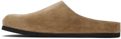 Common Projects Tan Suede Clog Loafers In Brown