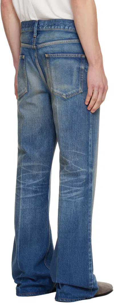 Fear Of God Blue Straight 5 Pocket Jeans In Blue