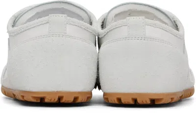 Balmain Racer 45 Sneakers In Lambskin And Suede In Gray