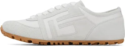 Balmain Racer 45 Sneakers In Lambskin And Suede In Gray