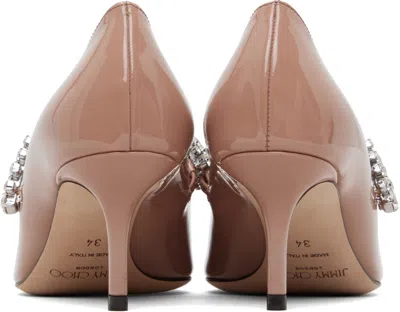 Jimmy Choo Pink Bing Pump 65 Heels In Brown