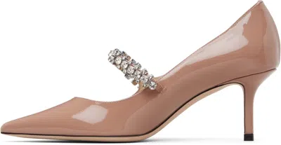 Jimmy Choo Pink Bing Pump 65 Heels In Brown