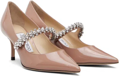 Jimmy Choo Pink Bing Pump 65 Heels In Brown