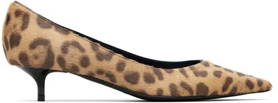 Jimmy Choo Brown Amelia Heels In Brown