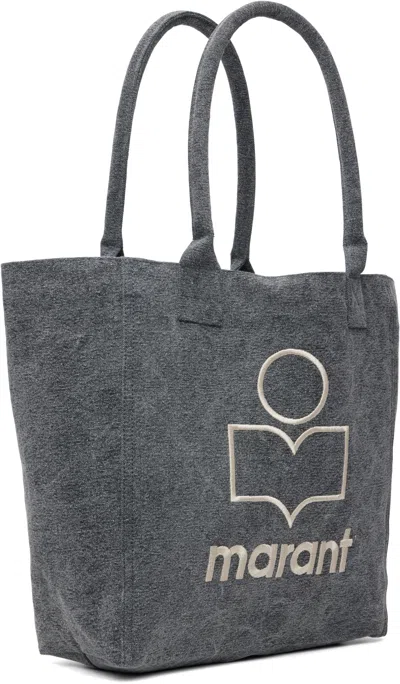 Isabel Marant Black Small Yenky Tote In Gray