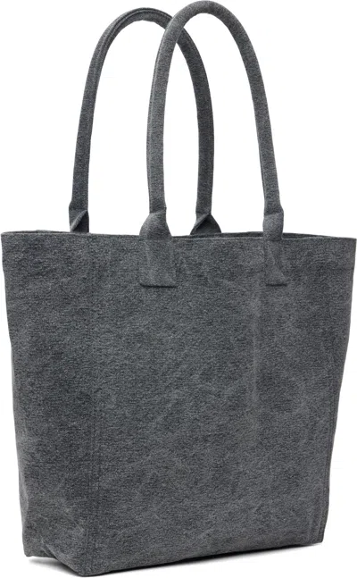 Isabel Marant Black Small Yenky Tote In Gray