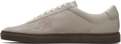 Common Projects Gray Bball Slim Gum Brown Sole Sneakers In Gray