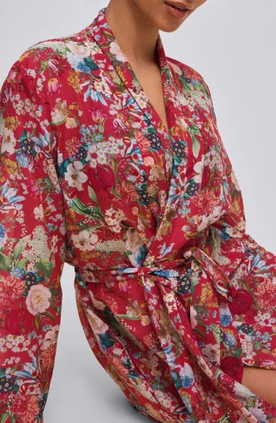 Papinelle Holly Floral Cotton Voile Maxi Robe In Multi
