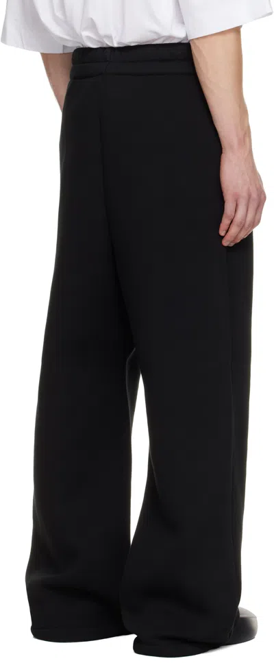 Fear Of God Black Wide Leg Sweatpants In Black
