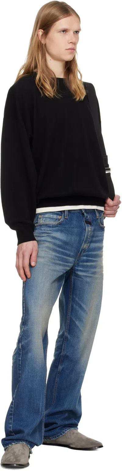 Fear Of God Blue Straight 5 Pocket Jeans In Blue