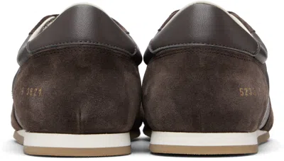 Common Projects Brown Minimal Runner Sneakers In Brown