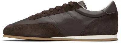 Common Projects Brown Minimal Runner Sneakers In Brown
