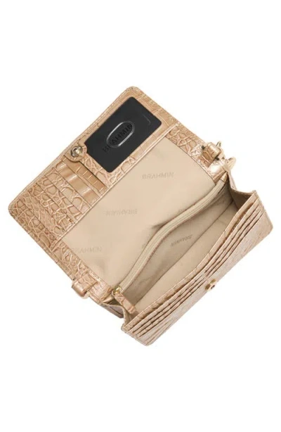 Brahmin Minuette Convertible Leather Crossbody Bag In Brown