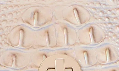 Brahmin Margo Croc Embossed Leather Crossbody Bag In Neutral