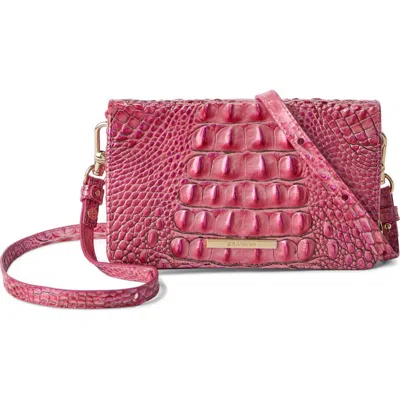 Brahmin Minuette Convertible Leather Crossbody Bag In Pink