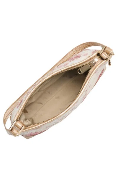 Brahmin Lorelei Croc Embossed Leather Shoulder Bag In Neutral