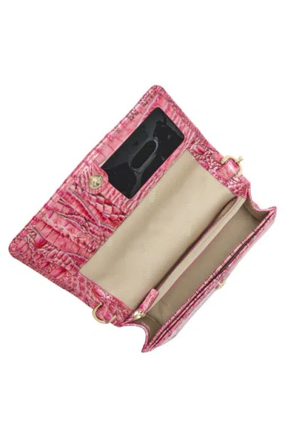 Brahmin Minuette Convertible Leather Crossbody Bag In Pink